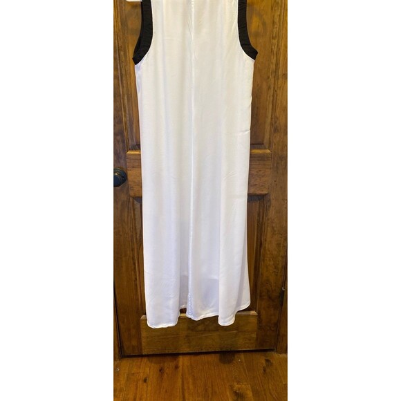 Pure DNKY Womens Loungewear Dress Size Large Color Block Hi Low Hem Semi Sheer - Picture 6 of 11